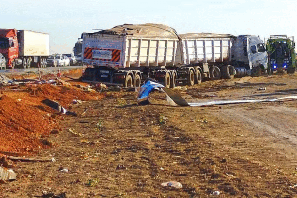 Batida entre ônibus e carreta deixa 11 mortos e mais de 40 feridos na BR-163 em MT