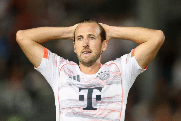 Desde 2022 sem errar uma cobrança, Harry Kane perde primeiro pênalti pelo Bayern de Munique
