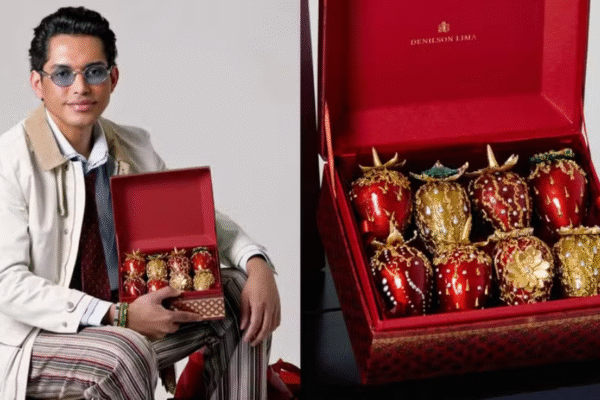 Morango do amor premium: confeiteiro lança versão de R$ 2.100 e conquista celebridades