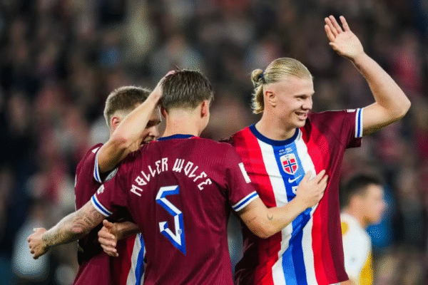 Com cinco de Haaland, Noruega faz 11 na Moldávia e segue líder nas Eliminatórias
