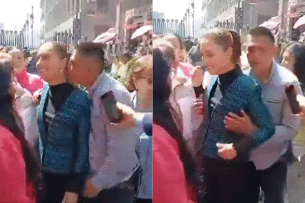 Presidente do México sofre assédio sexual em pleno centro da Cidade do México