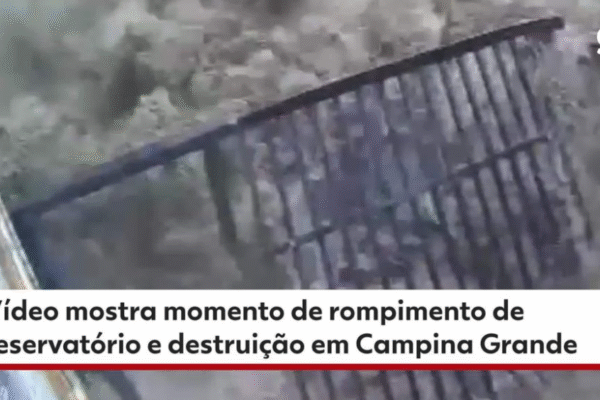 Brasil: tragédia e destruição: Reservatório da Cagepa Rompe em Campina Grande, PB